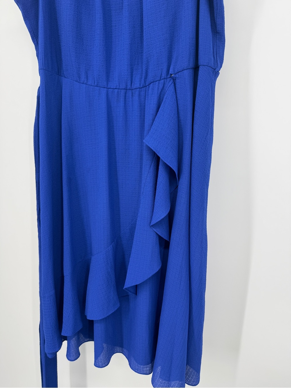 Jessica Howard Royal Blue Cascade Ruffle Tie Waist Sleeveless Dress Plus Size 20 - Picture 11 of 11